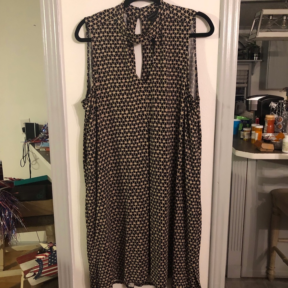 Knee length choker style dress